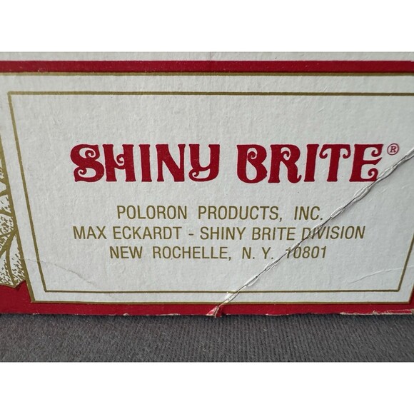 Shiny Brite Vintage Glass Christmas Tree Ornaments Original Box Holiday - Picture 6 of 7